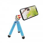 Wholesale Universal Flexible Magnetic Cell Phone Holder Tripod Stand KI-1001A (Blue)